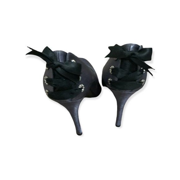 Stuart Weitzman Metallic Grey Kw 97276 Formal Shoes Size 9/12 - Picture 6 of 9